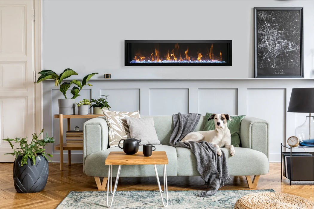 Remii Xtra Slim 55" Wall Mounted Smart Electric Fireplace | WM-SLIM-55