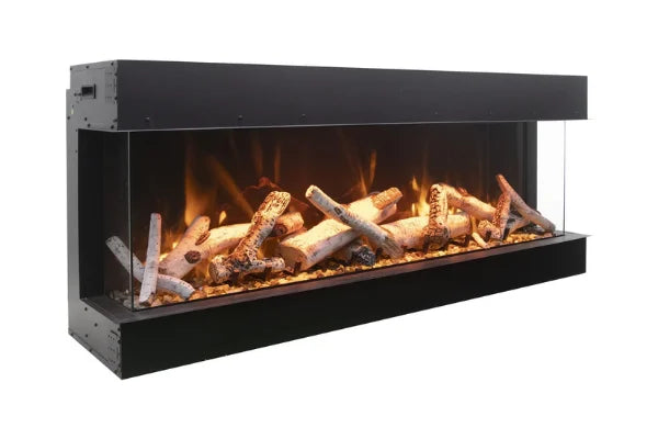 Amantii Tru View Deep 72" Indoor Outdoor 3 Sided Smart Electric Fireplace | 72-TRU-VIEW-XL