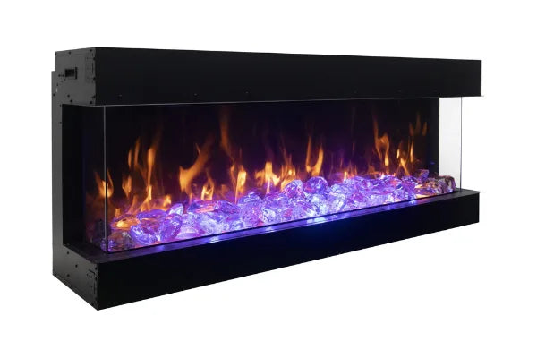 Amantii Tru View Deep 72" Indoor Outdoor 3 Sided Smart Electric Fireplace | 72-TRU-VIEW-XL