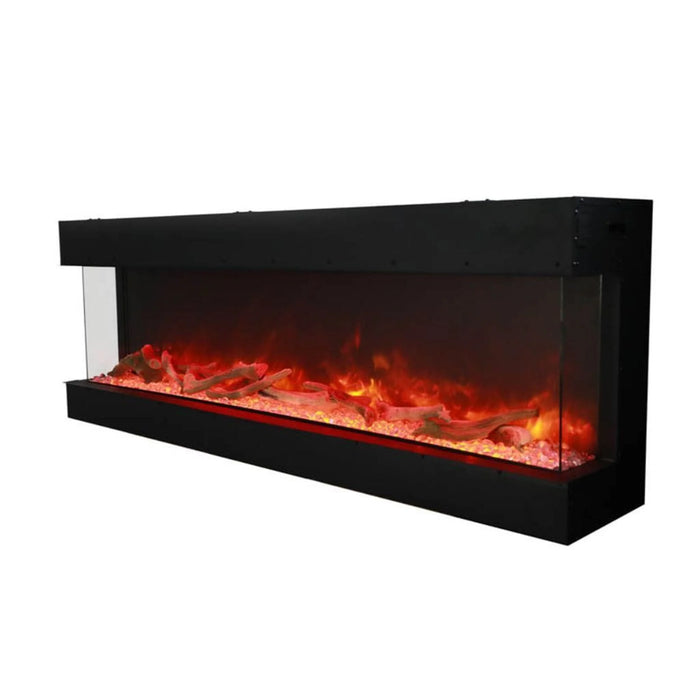 Amantii Tru View Deep 72" Indoor Outdoor 3 Sided Smart Electric Fireplace | 72-TRU-VIEW-XL