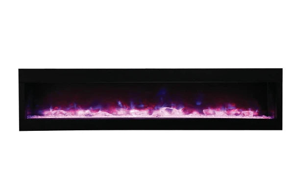 Amantii Tru View Deep 72" Indoor Outdoor 3 Sided Smart Electric Fireplace | 72-TRU-VIEW-XL