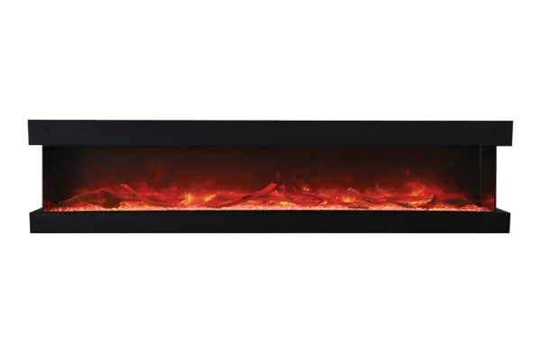 Amantii Tru View Deep 72" Indoor Outdoor 3 Sided Smart Electric Fireplace | 72-TRU-VIEW-XL