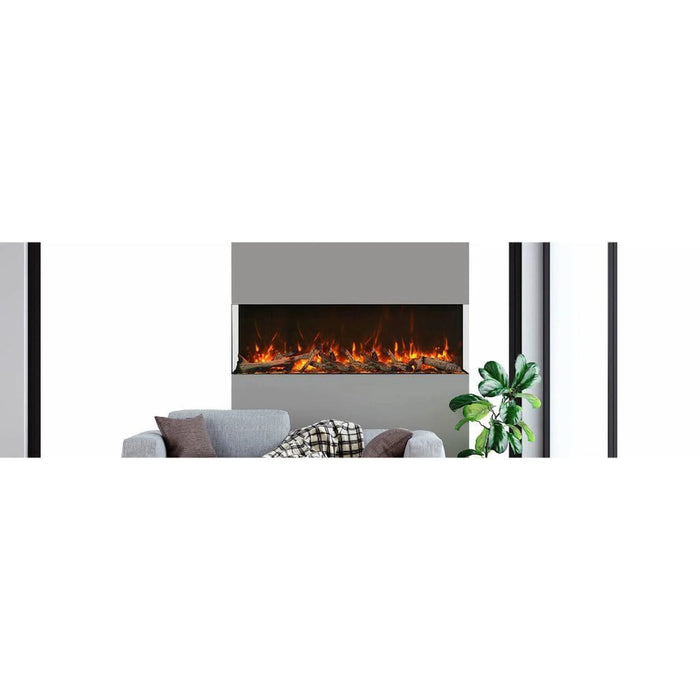 Amantii Tru View Extra Tall 72" Indoor Outdoor WiFi Enabled 3 Sided Electric Fireplace | 72-TRV-XT-XL