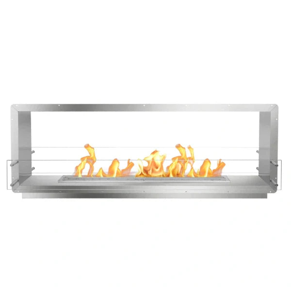 The Bio Flame 72" Stainless Steel Double Sided Ethanol Firebox | 72” Firebox DS