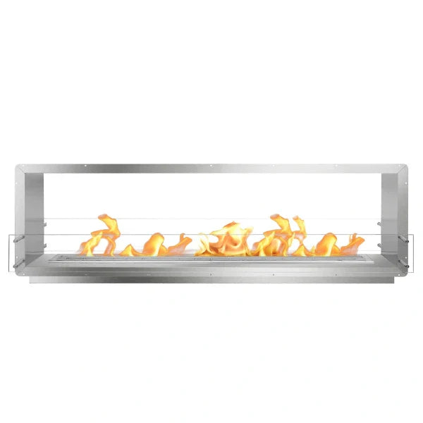 The Bio Flame 84" Stainless Steel Double Sided Ethanol Firebox | 84” Firebox DS