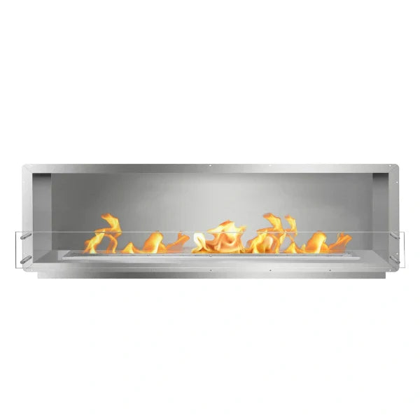 The Bio Flame 84" Stainless Steel Single Sided Ethanol Firebox | 84” Firebox SS