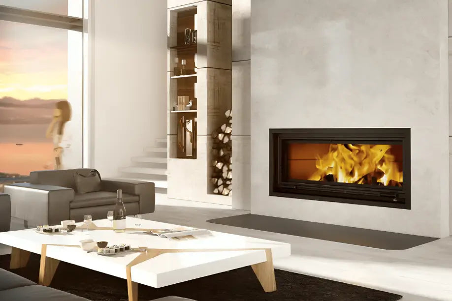 Valcourt St-Laurent - Linear Fireplace  Moulded brick panels VA16071M