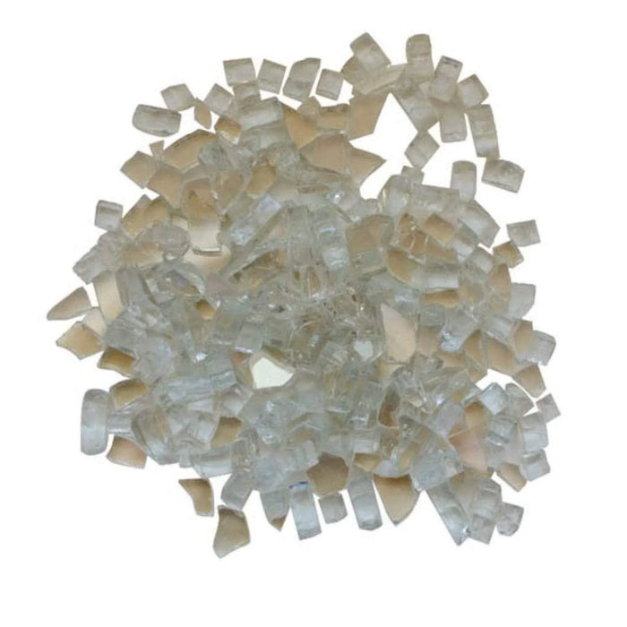 Amantii 1/4" Clear Reflective 5 lbs Fire Glass Media | AMSF-GLASS-01