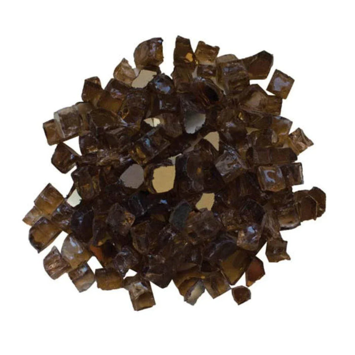 Amantii 1/2" Light Brown Reflective 5 lbs Fire Glass Media | AMSF-GLASS-02