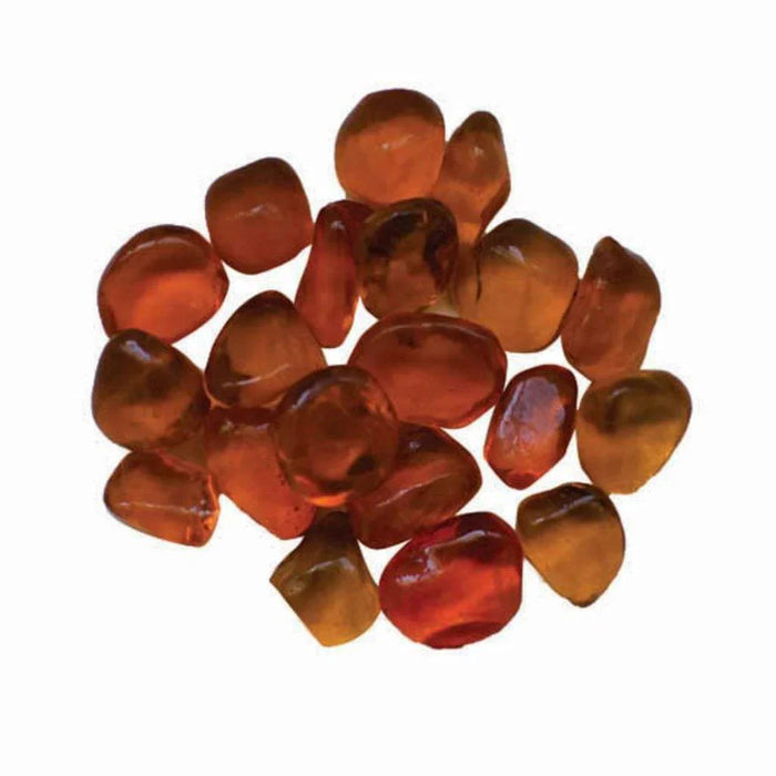 Amantii 5 lbs Orange Small Beads Fire Glass Media | AMSF-GLASS-10