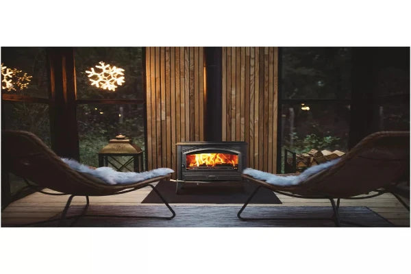 Amantii Sierra Flame Lynwood W76 Freestanding Cast Iron Wood Burning Stove