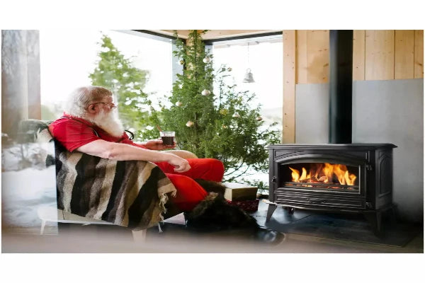 Amantii Sierra Flame Lynwood W76 Freestanding Cast Iron Wood Burning Stove