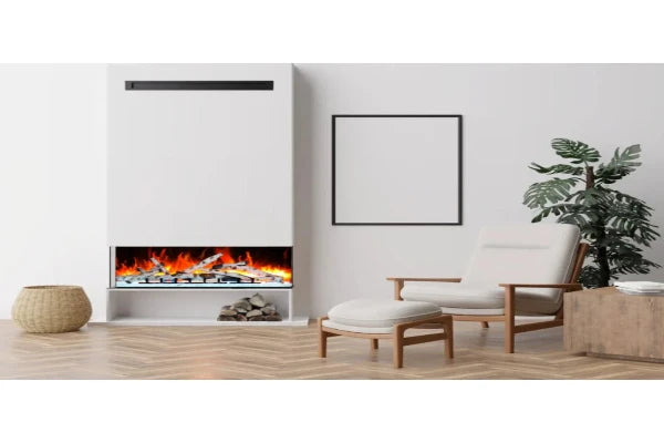 Amantii Tru View Bespoke 45" Indoor Outdoor 3 Sided Electric Fireplace | TRV-45-BESPOKE