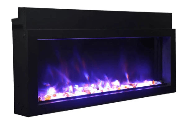 Amantii Panorama Xtraslim 30" Full View Indoor Outdoor WiFi Enabled Electric Fireplace | BI-30-XTRASLIM