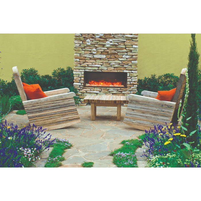 Amantii Panorama Deep 88" Full View Indoor Outdoor WiFi Enabled Smart Electric Fireplace | BI-88-DEEP-OD