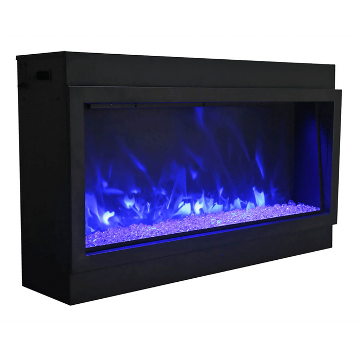 Amantii Panorama Deep 88" Full View Indoor Outdoor WiFi Enabled Smart Electric Fireplace | BI-88-DEEP-OD