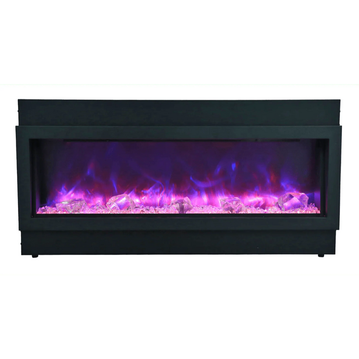 Amantii Panorama Deep Xtra Tall 88" Full View Indoor Outdoor WiFi Enabled Smart Electric Fireplace | BI-88-DEEP-XT