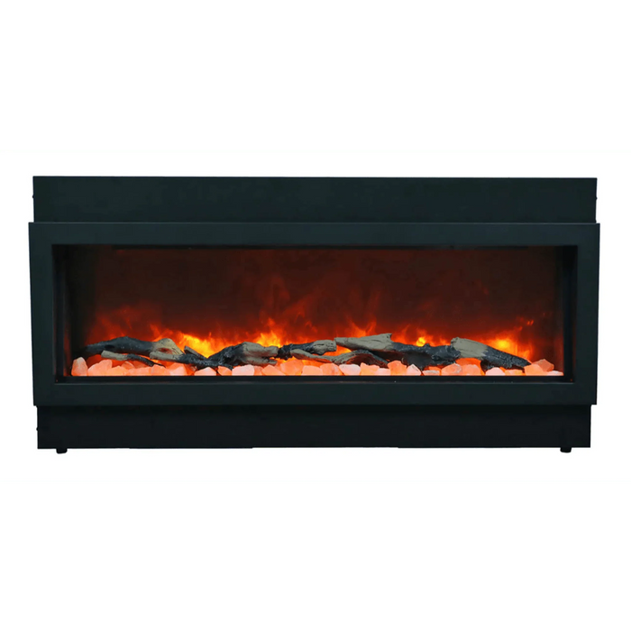 Amantii Panorama Deep Xtra Tall 72" Full View Indoor Outdoor WiFi Enabled Smart Electric Fireplace | BI-72-DEEP-XT