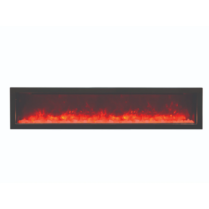 Amantii Panorama Slim 50" Full View Indoor Outdoor WiFi Enabled Smart Electric Fireplace | BI-50-SLIM-OD