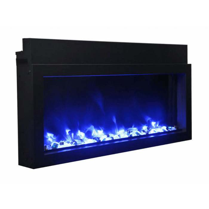 Amantii Panorama Xtraslim 40" Full View Indoor Outdoor WiFi Enabled Electric Fireplace | BI-40-XTRASLIM