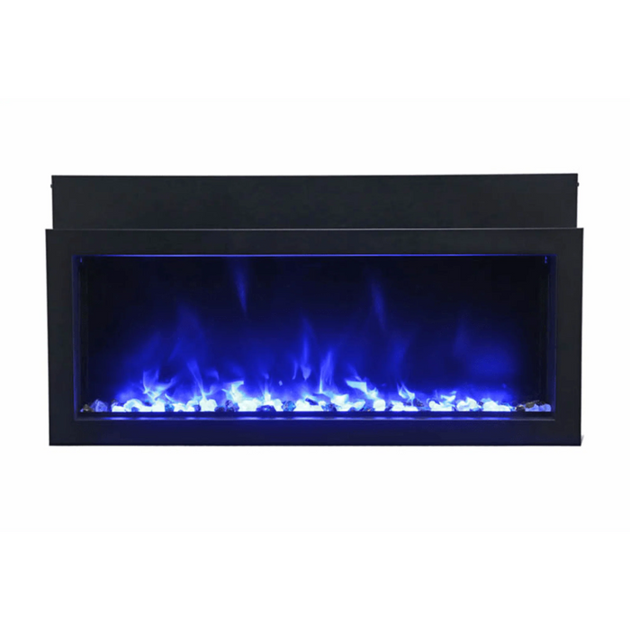 Amantii Panorama Xtraslim 40" Full View Indoor Outdoor WiFi Enabled Electric Fireplace | BI-40-XTRASLIM