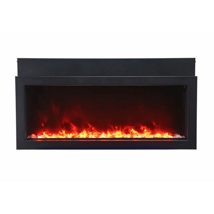 Amantii Panorama Xtraslim 40" Full View Indoor Outdoor WiFi Enabled Electric Fireplace | BI-40-XTRASLIM