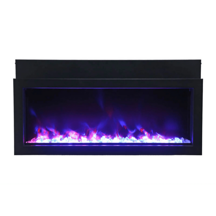 Amantii Panorama Xtraslim 40" Full View Indoor Outdoor WiFi Enabled Electric Fireplace | BI-40-XTRASLIM