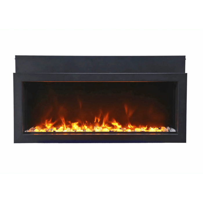 Amantii Panorama Xtraslim 50" Full View Indoor Outdoor WiFi Enabled Electric Fireplace | BI-50-XTRASLIM