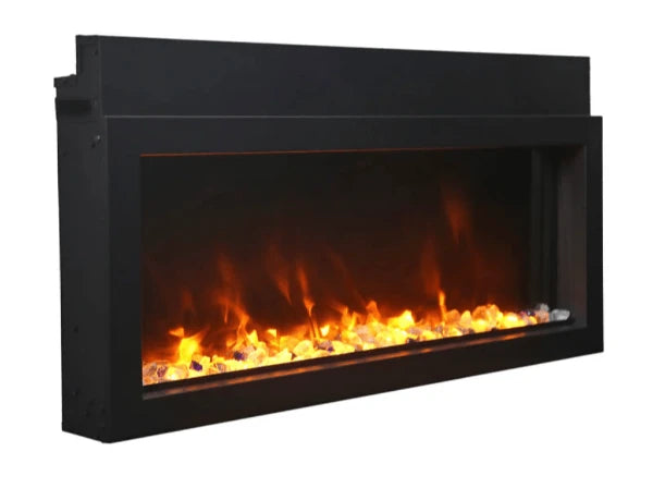 Amantii Panorama Xtraslim 60" Full View Indoor Outdoor WiFi Enabled Electric Fireplace | BI-60-XTRASLIM