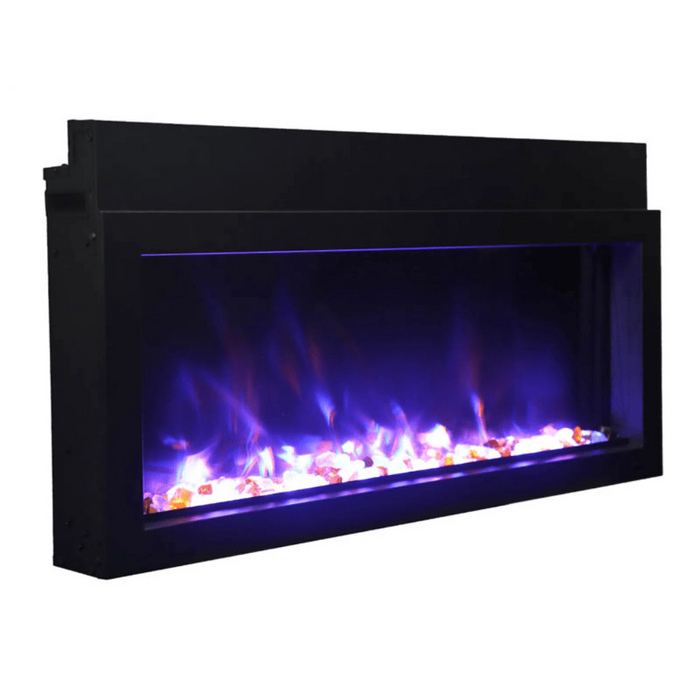 Amantii Panorama Xtraslim Lumina 50" Full View Indoor Outdoor Built-In Smart Electric Fireplace | BI-50-XTRASLIM-LUMINA