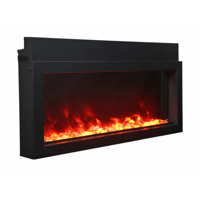 Amantii Panorama Xtraslim 50" Full View Indoor Outdoor WiFi Enabled Electric Fireplace | BI-50-XTRASLIM