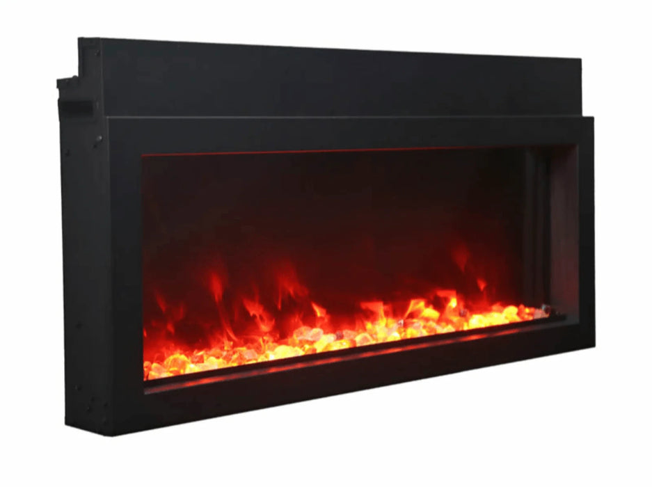 Amantii Panorama Xtraslim 30" Full View Indoor Outdoor WiFi Enabled Electric Fireplace | BI-30-XTRASLIM