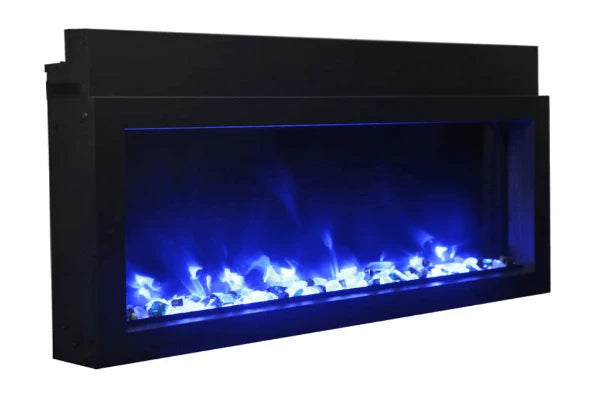 Amantii Panorama Xtraslim 60" Full View Indoor Outdoor WiFi Enabled Electric Fireplace | BI-60-XTRASLIM