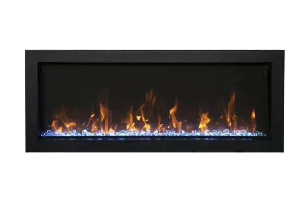 Amantii Panorama Xtraslim 50" Full View Indoor Outdoor WiFi Enabled Electric Fireplace | BI-50-XTRASLIM