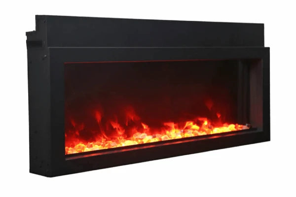 Amantii Panorama Xtraslim 50" Full View Indoor Outdoor WiFi Enabled Electric Fireplace | BI-50-XTRASLIM