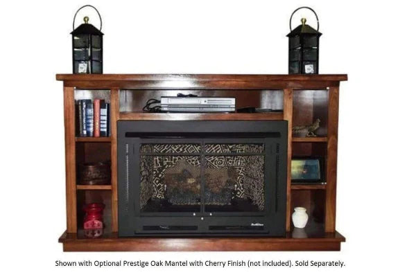 Buck Stove Model 34ZC Manhattan Old Town Red Vent Free Propane Gas Stove