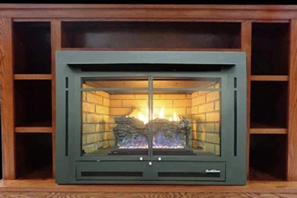 Buck Stove Model 34ZC Manhattan Old Town Red Vent Free Propane Gas Stove