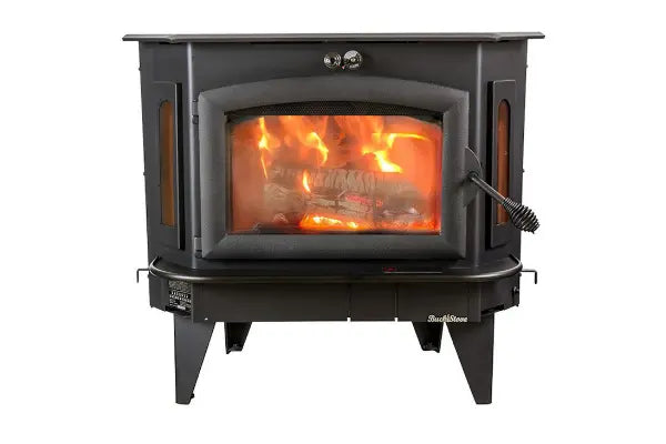 Buck Stove Model 91 Catalytic Wood Stove With Blower, Ash Tray & Black Door