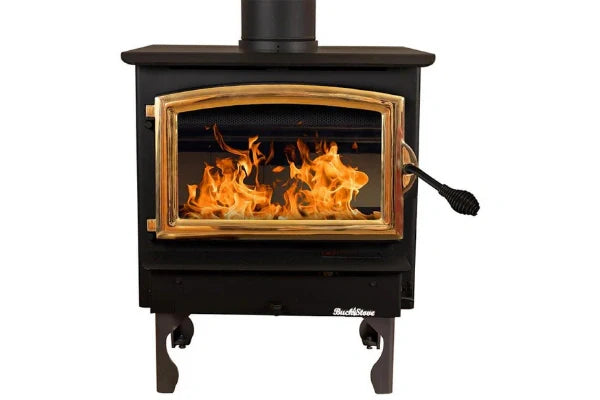 Buck Stove Model 21 Non-Catalytic Wood Stove With Gold Door