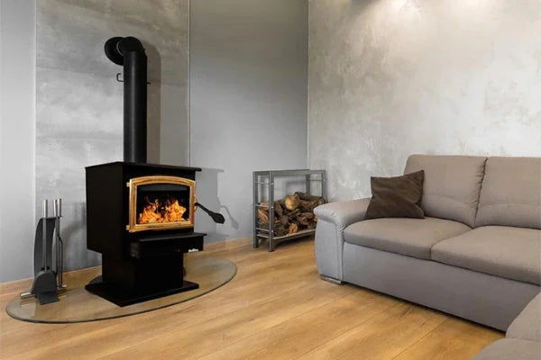 Buck Stove Model 21 Non-Catalytic Wood Stove With Gold Door