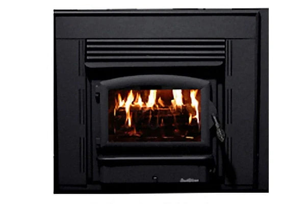 Buck Stove Model ZC21 Zero Clearance Non-Catalytic Wood Stove With Black Door
