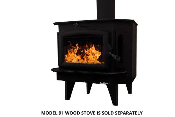 Buck Stove Small Black Straight Set Of 4 Stove Legs