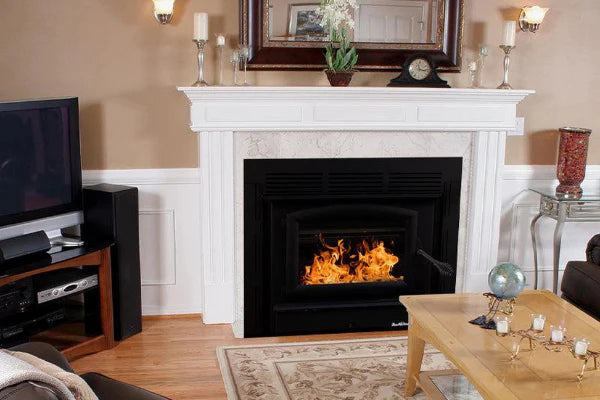 Buck Stove Model 74ZC Zero Clearance Non-Catalytic Wood Stove With Black Door