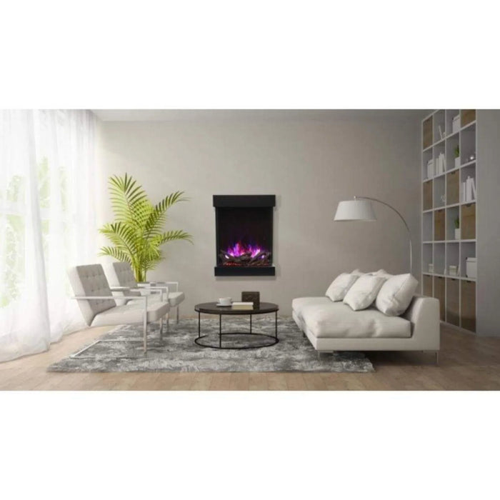 Amantii CUBE 20" Lumina Wall Mounted Built-in Smart Electric Fireplace | CUBE-2025WM-LUMINA