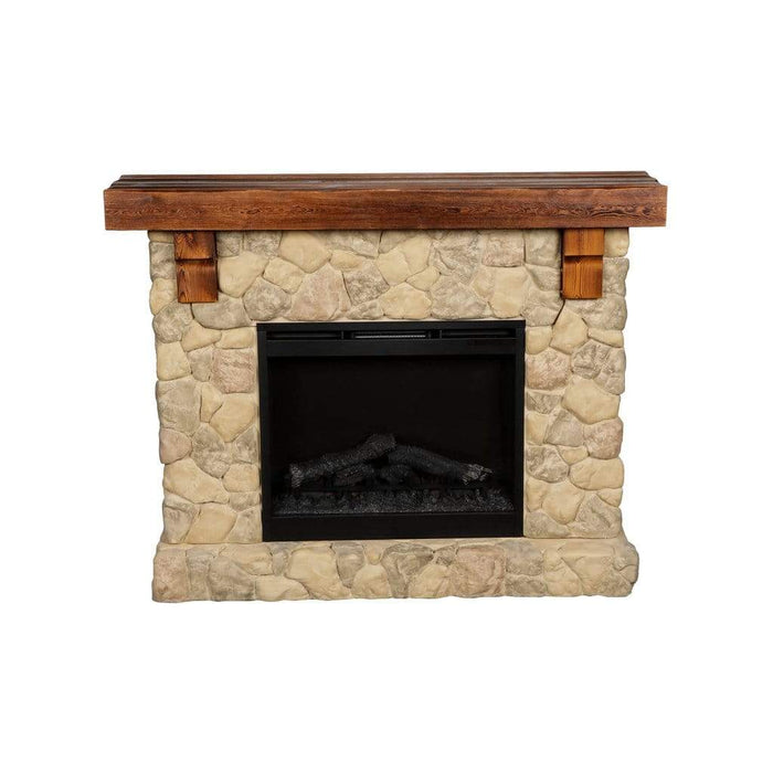 Dimplex Fieldstone Stone Look 55" Freestanding Mantel with 28" Electric Firebox GDS28L8-904ST