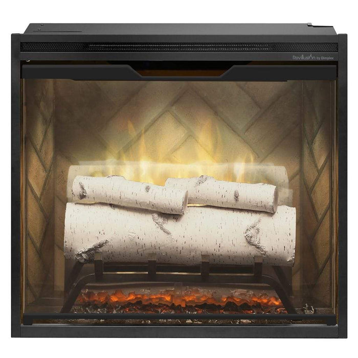 Dimplex Revillusion Weathered Concrete 24" Built-In Electric Firebox RBF24DLXWC