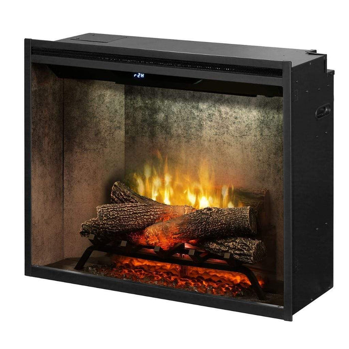 Dimplex Revillusion Weathered Concrete 30" Built-In Electric Firebox With Single Pane Glass &  Plug Kit - 500002389 (RBF30WC-FG)