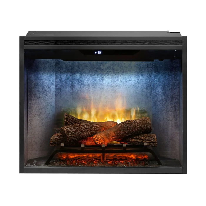 Dimplex Revillusion Herringbone 30" Built-In Electric Firebox With Single Pane Glass & Plug Kit