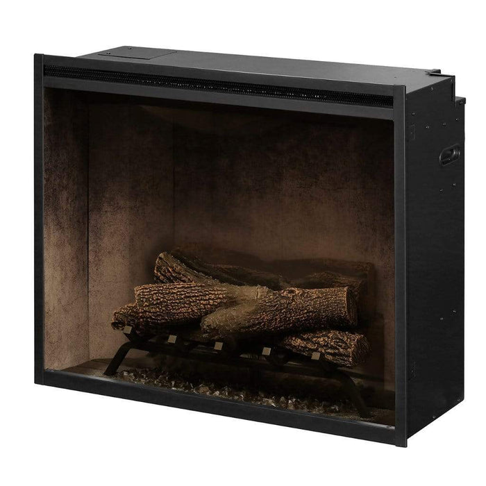 Dimplex Revillusion Weathered Concrete 30" Built-In Electric Firebox With Single Pane Glass &  Plug Kit - 500002389 (RBF30WC-FG)