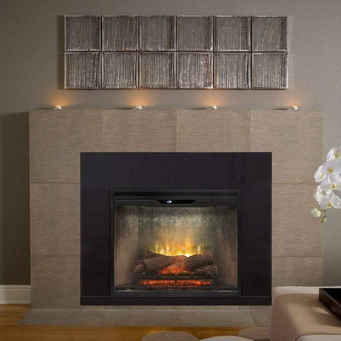 Dimplex Revillusion Herringbone 30" Built-In Electric Firebox With Single Pane Glass & Plug Kit